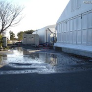 福島第一原子力発電所 蒸発濃縮装置 漏えい水（水たまり）の状況
