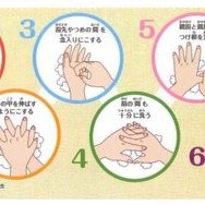 ミューズ 6ステップの手洗い方法（東北大学大学院医学科研究科・賀来満夫氏監修）