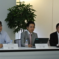 左からDELL SecureWorks セキュリティ ビジネス&マーケティング シニア・マネージャ 古川勝也氏、プリンシパル・コンサルタント 小川 真毅 氏、シニア・セキュリティ・アドバイザー 後藤 久 氏