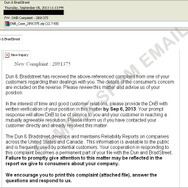 不正なファイルが添付されたスパムメールの一例