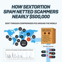 ネット性的脅迫詐欺の資金の流れ、追跡調査結果報告（ソフォス） 画像