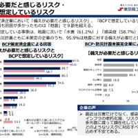 備えが必要と感じるが BCP で想定していないリスク「情報セキュリティ」ダントツ 1 位 ～ 東京商工会議所 調査 画像