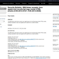 「IBM Notes」のメールクライアントにコード実行の脆弱性（JVN） 画像