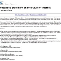 「今後のインターネット協力体制に関するモンテビデオ声明」を共同発表、国家レベルでのインターネットの分断に警鐘を鳴らす 画像