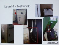 日本ではあまりないが、ケーブル類にアクセスできるATMや保守用のケーブルが放置されているATM