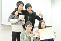MBSD Cybersecurity Challenges 第3位に選ばれたアルスコンピュータ専門学校の「team Champion」は,受賞発表時にチームから喜びの歓声があがった