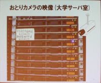 カメラの前にパスワードを貼り出した