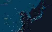 リアルタイム船舶位置表示マップ（Pen Test Partners社製作）