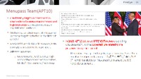 個別の攻撃者グループの分析例（機微な情報であるため一部非公開）