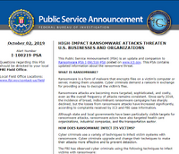 ランサムウェアの身代金要求への対処法に関する企業向け指針（ FBI ）