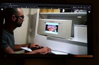 PTSシステムの画面でDOOMを楽しむデモ
