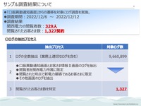 リリース（サンプル調査結果について）
