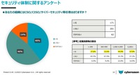 あなたの組織にCSO/CISO/サイバーセキュリティ専任者はおりますか？