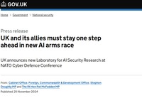 https://www.gov.uk/government/news/uk-and-its-allies-must-stay-one-step-ahead-in-new-ai-arms-race