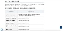 リリース（弊社グループ製品への影響）