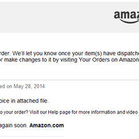 Amazonからのメールを装ったマルウェアメールの大量拡散を確認（Dr.WEB） 画像