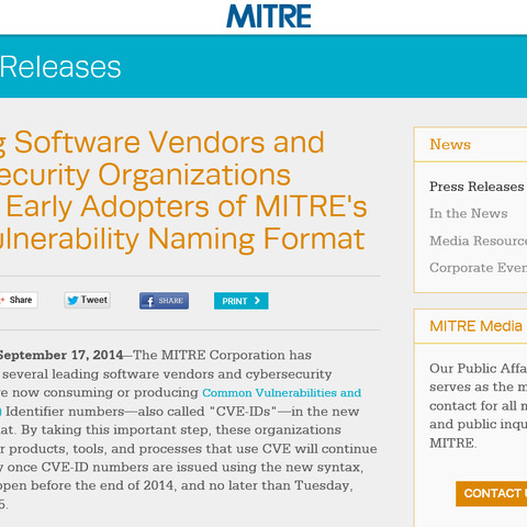 1万件以上に対応するためCVE番号の体系を変更、対応に注意を（JPCERT/CC） 画像