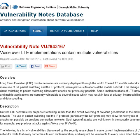 VoLTEの実装に複数の脆弱性、悪意のあるアプリで勝手な通話も（JVN） 画像