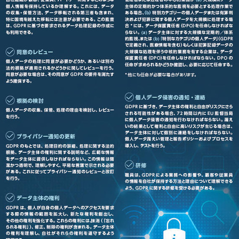 GDPR施行、アジア企業の誤解と準備態勢チェック項目（AIG損保） 画像
