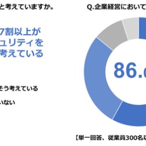 セキュリティ対策状況、経営層600人調査(サイバーセキュリティクラウド) 画像