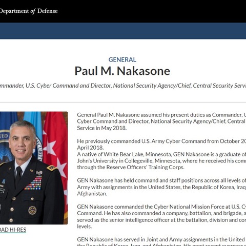 米サイバー軍 ナカソネ大将、ウクライナ支援の攻撃的サイバー作戦実行 画像
