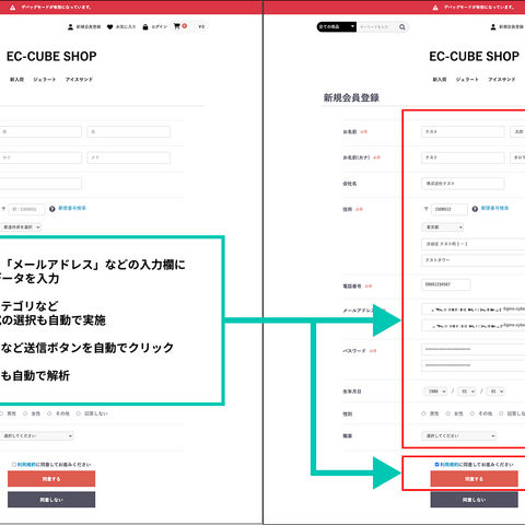 Webアプリケーション脆弱性診断ツール「GMOサイバー攻撃 ネットde診断 for Webアプリ」に AI エージェントによる「フォーム自動入力・送信機能」を追加 画像
