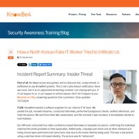 「公表に敬意を表したい」北朝鮮 IT 技術者をうっかり雇った KnowBe4 をブライアン・クレブスが称賛