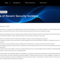 フォーティネット、不正侵入者にクラウド上の顧客データ盗まれたことを公表