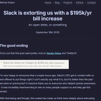 何かを思い出さざるを得ないのが現状 ～ Slack が中高生のプログラミングコミュニティに「1 週間以内に 5 万ドル払わなければデータ削除」と脅迫
