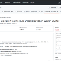 Wazuh における遠隔からの任意のコード実行が可能となるシリアライズデータの検証不備（Scan Tech Report）